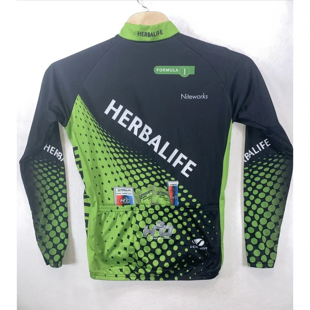Team Herbalife Voler Cycling Shirt Cycle Jersey size L Camiseta Bike C13